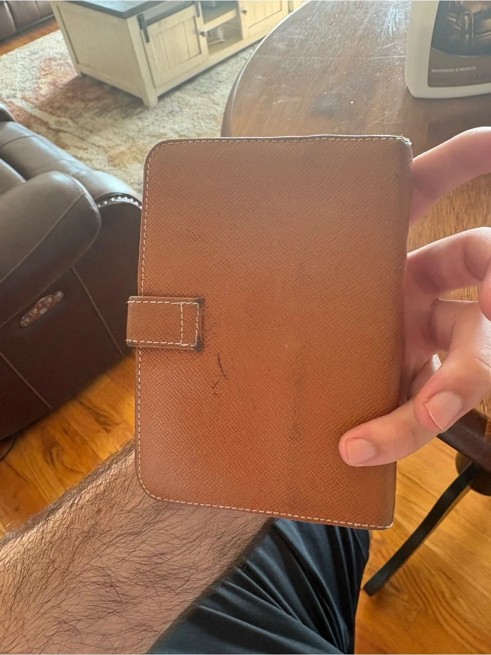 Hermes compact tan